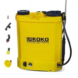 เครื่องพ่นยาแบตเตอรี่ KOKO แรงดัน 5.5 บาร์ ความจุ 20 ลิตร สีเหลือง